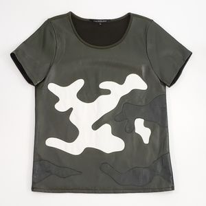 Timo Weiland Avery Leather Short Sleeve Shirt